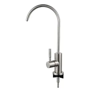 304 stainless steel water purifier faucet, 1/4 inch for household water purifiers, 1/2 inch for household direct drinking water faucets, universal
