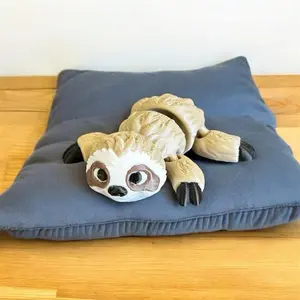 Mini tiny sloth 3D printed figure decoration