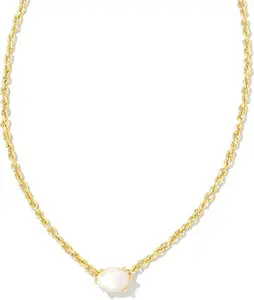 Kendra Scott Cailin Crystal Pendant Necklace Gold Ivory Mother Of Pearl 9608803553