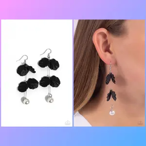 Edwardian Era - Black Earrings