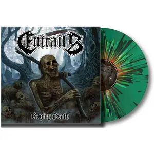 Entrails - Raging Death - Splatter Green Vinyl  [VINYL RECORD - LP] Colored Vinyl, Gatefold LP Jacket, Green, Germany - Import