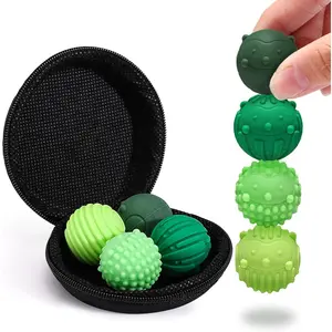 Silicone Magnetic Fidget Balls, 4pcs Sensory Stress Relief Toys for Adults & Kids with Organizer Box, Silent Fidgets Roller Toy for Anxiety, Autism and ADHD, Gifts for Christmas