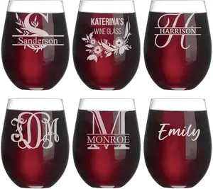 Personalized Wine Glass - Custom Wine Gift with Engraved Name