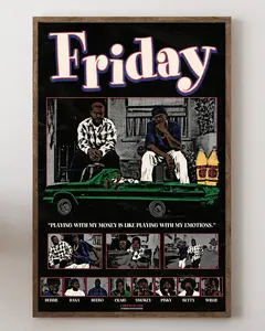 Friday Movie Poster, Wall Art Print, No frame Friday Movie Poster, Wall Art Print, No frame