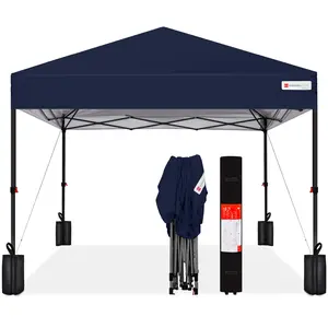 Best Choice Products 8x8ft Easy Setup Pop Up Canopy w/ 1-Button Setup, Wheeled Case, 4 Weight Bags Best Choice Products 8x8ft Easy Setup Pop Up Canopy w/ 1-Button Setup, Wheeled Case, 4 Weight Bags