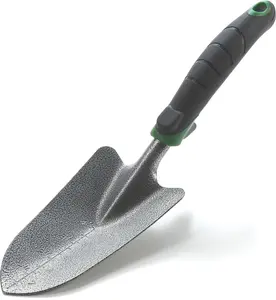 Tools Garden Trowel - Heavy Duty Carbon Steel Garden Hand Shovel with Ergonomic Grip - Stronger Than Stainless Steel - Depth Marker Measurements for More consistent Planting
