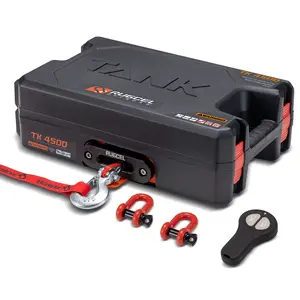 RUGCEL  12V  Electric Portable Winch  4500lb/2041kg  off-Road, UTV ,ATV,Outback Toolbox TANK serise