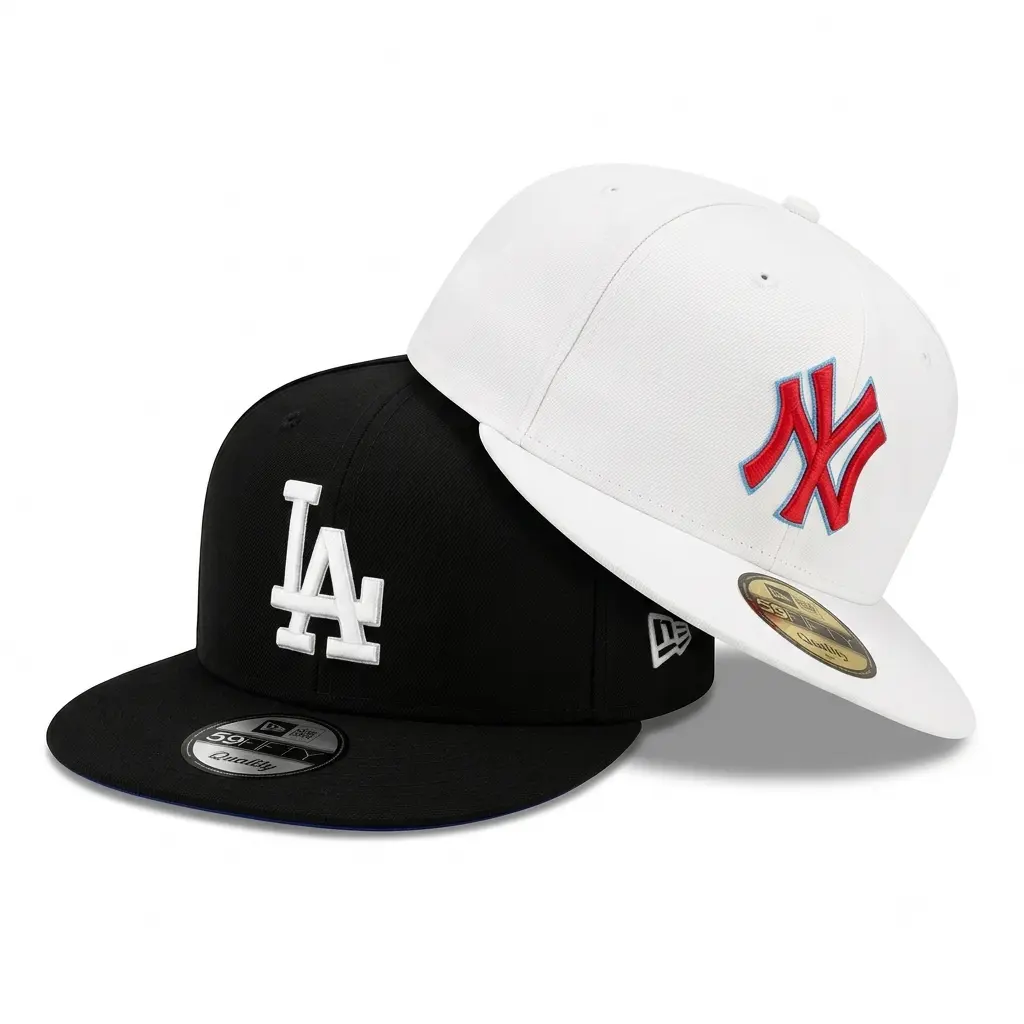 NEW ERA 59FIFTY NY Yankees LA Dodgers Flat Brim Snapback Cap, Youthful Active Sportswear