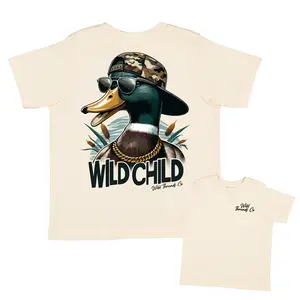 Wild Child Duck Youth T-Shirt and Sweatshirt, Duck Camo Hunting Shirt, Country Boys Clothing, Youth Boys Shirts, Youth Boys Clothes, Hunting Outdoors Shirt, Trendy Summer Shirt, Gift for Boys and Girls