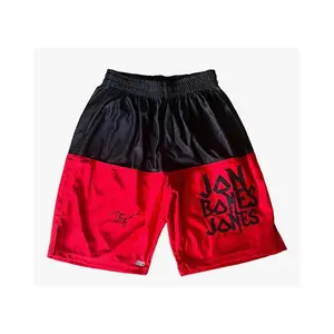 Jon "Bones" Jones Signed Black-Red MMA Fighting Trunks Beckett