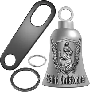 Biker Guardian Luck Riding Bells  Key Chain Ring Accessories with Hanger