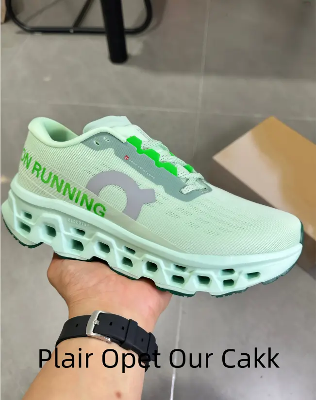 Futuristic Mint Green Running Shoes with Bold Lime Accents & Hollowed-Out Cloud-Like Sole – Ideal for Urban Jogging & All-Day Comfort