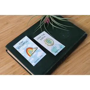 Stay Colorful Rainbow Enamel Pin