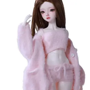 Bjd Doll Clothing Set, Resin Toy Accessories (cardigan + Vest + Pants), Suitable for 1/3 1/4 Scale Dolls, Bjd Costume