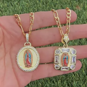 Virrgen De Guadalupe Chain and Pendant with Elegant Design and Symbolic Meaning