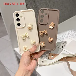 Suitable for Redmi series models Note11/11pro/12/12pro/13/13pro/14//14pro/15/15pro/Redmi 12/Redmi12C/Redmi13/13C/14C/15/15C,3D 3D figurine decoration hanging rope phone case, equipped with detachable hanging rope, mobile phone with hanging rope,