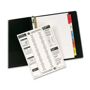 Avery AVE11121 Insertable Dividers-11 in. x 8.5 in.-5-Tab- Multi Tab-WE Paper