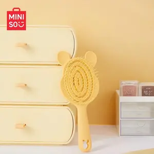 Disney Winnie the Pooh Series Elastic Fluffy Bone Comb - Cute Bear Detangling Hair Brush for Kids, Cartoon Gift for Girls & Pooh Fans