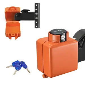 Fathersdaygift VEVOR Collar Coupler Lock, Fits 2 2-5/16-Inch DemcoCastHeadCouplers, Trailer Hitch Lock with 3 Keys Secures Security Chains, Rust-resistant, Anti-Theft RV Trailer Locks for RV, Trailer, Boatdealsforyoudays