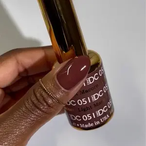 DND DC 51 Light Macore Gel and Lacquer Duo nail care nail art chocolate brown fall gel color