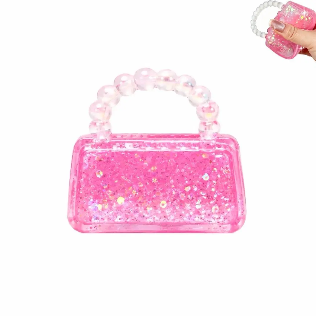 Pink Mini Handbag Squishy Fidget Toy, Cute Slow Rising Squeeze Toy, Stress Relief Sensory Toy, Ideal Gift for Kids & Adults