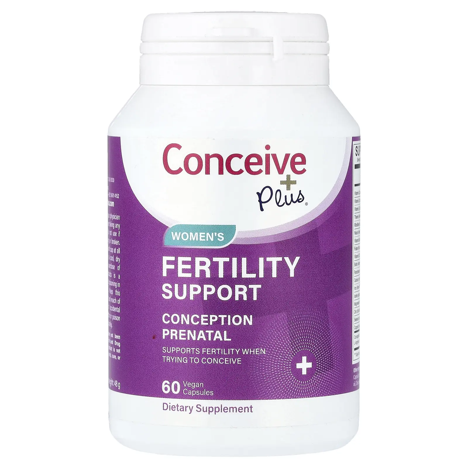 Conceive Plus Women's Fertility Support, 60 Vegan Capsules | HSA/FSA Eligible Conceive Plus Women's Fertility Support, 60 Vegan Capsules | HSA/FSA Eligible