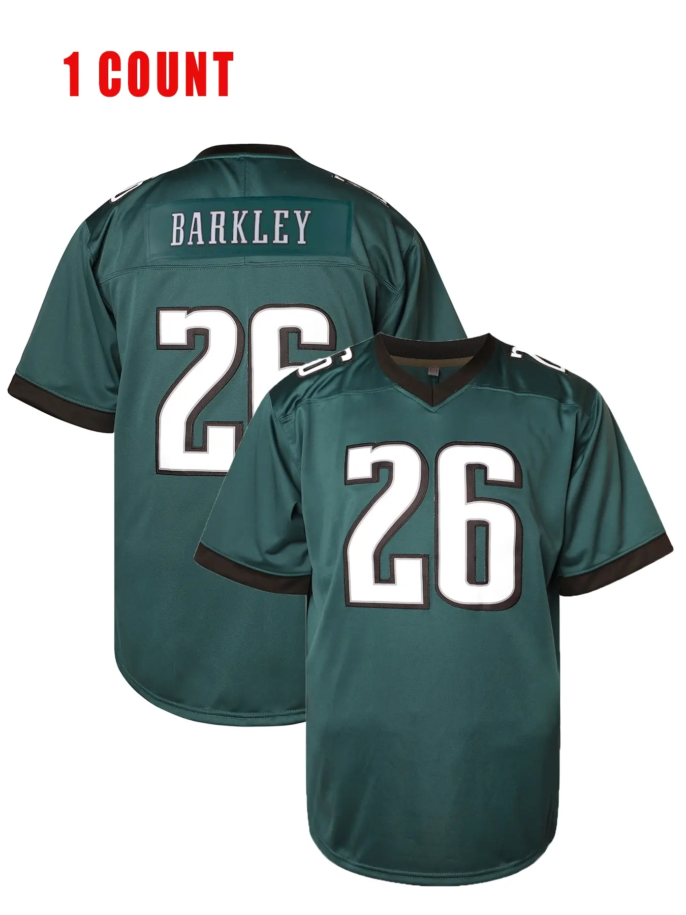 Men's Rugby Jersey Number 26 Barkley, Dark Sporty Loose-Fit Shirt, Perfect Gift for Young Athletes, All Seasons Wear