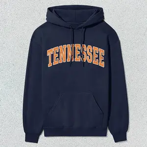 Tennessee Hoodie Collegiate Hooded Unisex Orange Distressed