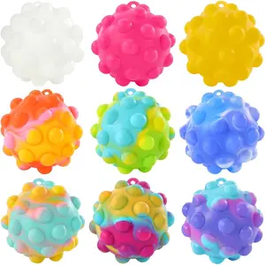 BY-106  Pop Fidget  Its Ball Toy 4 PCS 3D Stress Balls It Pop Fidgets Pack Party Favors for Kids Toys Autism Sensory Toys Bulk Squeeze Toys Toddler Toys for Boys Adult Stress Relief Easter Basket Stuffers