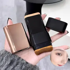 Foundation Stick, Concealer Foundation Stick, Waterproof Sweatproof, All-Day Wear, Oil-Control for Oily Skin, Quick Film-Forming with Brush, Buildable Matte Coverage, Smooth, Flawless, Matte Finish, Office Elegant Look