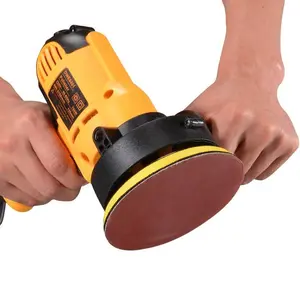 Car Buffing Machine Electric Auto Polishing Machine Adjustable Speed Sanding Waxing Tools With Sponge Pads 3700R