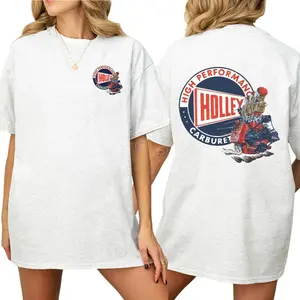 3D Artistry Store Vintage Holley Flathead Racing T-Shirt for Men and Women Premium Cotton Retro Graphic Tee Classic Automotive Apparel Casual Wear Gift Idea