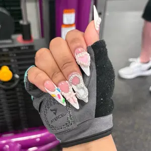 Birthday Cake 3D Press on Nails