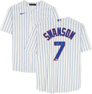 Dansby Swanson Chicago Cubs Autographed White Nike Replica Jersey - Fanatics Authentic Certified