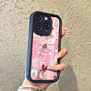 Phone Case - One Pink Christmas Nutcracker Phone Case Designed for Various for Apple iPhone 17 E Air Pro ProMax iPhone16 15 14 Plus 13 12 Mini 11 X XS XR, Featuring a Cute Girlish Style That Makes It a Perfect Gift for Friends