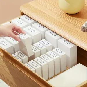 2pcs Household Clamshell Small Object Drawer Storage Box Desktop Sorting Box Small Storage Box