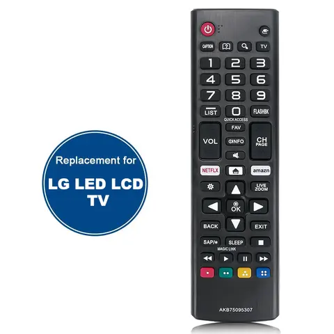 iLEPO Wireless Remote Control Replacement for LG Smart TV - Single Unit, Upgraded Chip, Fast Response, Universal for LG OLED, 3D, Thinq, LCD TVs (43UJ6500, 43UJ6560, 49UJ6500, 49UJ6560, 55UJ6520, 55UJ6540, 55UJ6580, 60UJ6540, 24lm520d, 24LM520S, 28lm520s)
