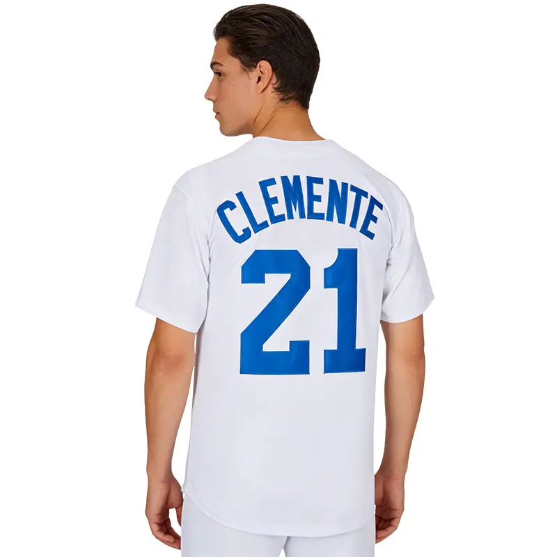 Men's #21 Clemente Puerto Rico Santurce Crabbers Baseball Jersey S