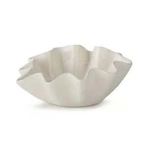 Ruffle Bowl Ivory