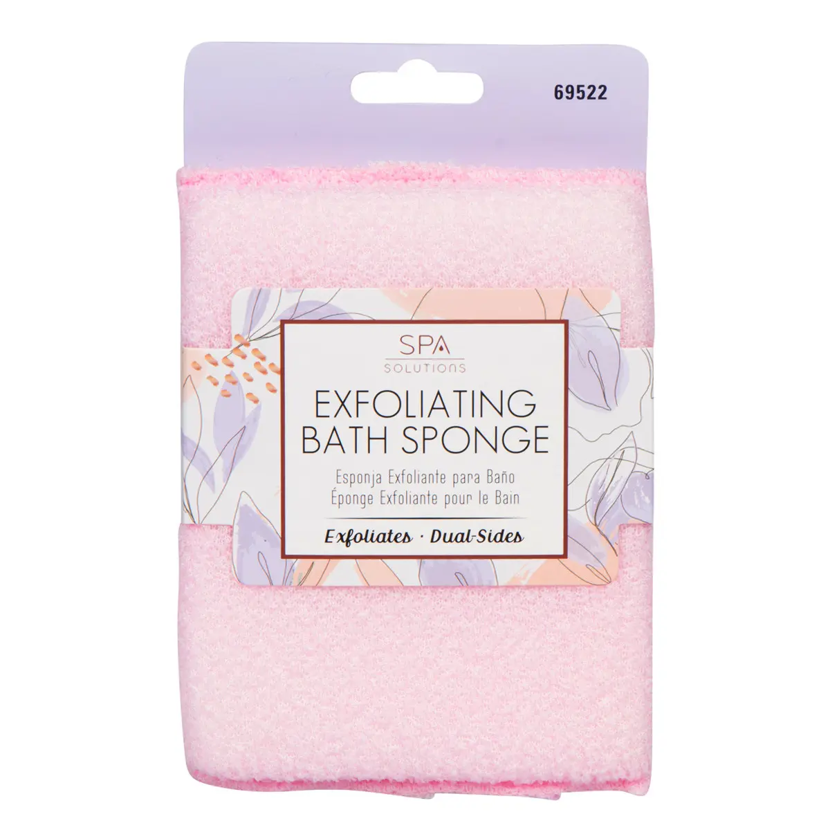 EXFOLIATING BATH SPONGE: PINK