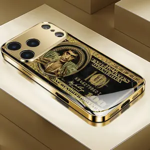 NEW RELEASE Full Hand of Money Electroplated Gold Transparent Phone Case for iPhone 17ProMax/17E/16Pro/15Plus/14ProMax/13/12/11Pro, Trendy and Beautiful, Halloween Birthday Gift with a Sense of Sophistication Protective Case