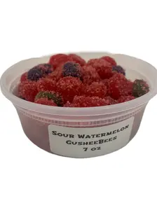 Sour Watermelon Gushee Bees by Honey Bee Candies Sweet Snack