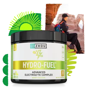 Hydro-Fuel Advanced Electrolyte Complex with 6 Essential Electrolytes Coconut Water Concentrate & Natural Lemon Lime Flavor for Hydration and Energy