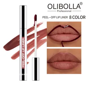 [OLIBOLLA Official] 24H Peel Off Lip Liner Stain: Waterproof Matte Lip Tattoo for Defined Lips, Transfer-Proof & Smudge-Proof Lip Tint Masque