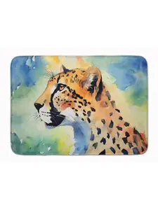 Carolines Treasures DAC2889RUG 19x27 in. Cheetah Memory Foam Cushioned Kitchen Rug, Art, Hand-Painted, Animal-Inspired Textile Rug for Household Use, Art Kitchen Rugs, Hand-Painted Kitchen Rugs