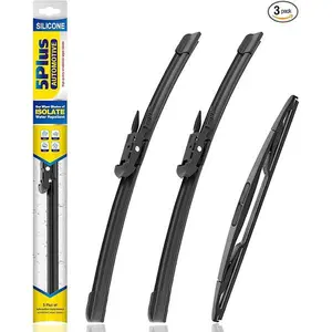 5 PLUS Silicone Windshield Wipers Replacement for 2008-2012 Ford Escape Wiper Blades(Set of 3),Automotive Replacement Windshield Wiper Blades For My Car-20"/20"/12"