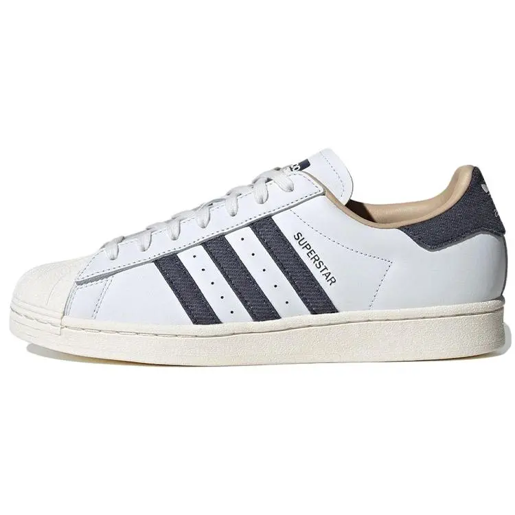 Adidas Originals Superstar Denim Pack White Low Top Skate Shoes Unisex ID4685