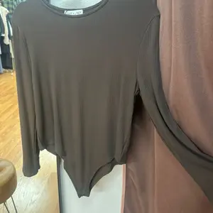 Chocolate Ribbed Long Sleeve Bodysuit