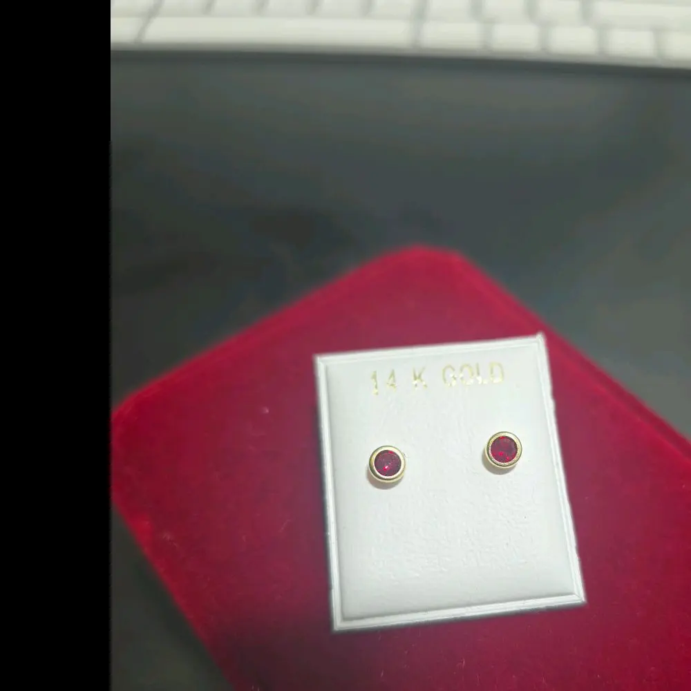aretes 5 mm 14 k Ear Studs Gold Earrings Set