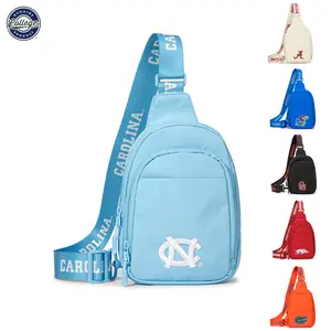 [March Madness] NCAA Sling Backpack Crossbody Bag for Women & Men – Small Anti-Theft Lightweight Chest Bag, Game Day Travel Hiking Outdoor Essentials 018